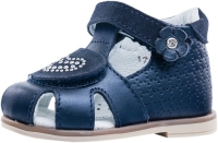 022109-23 синий туфли летние ясельные нат. кожа
