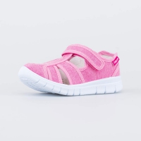 421090-12 розовый туфли летние дошкольные Текстиль