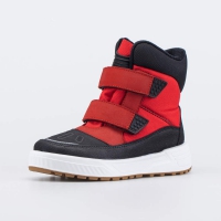 654716-42 красный ботинки школьная Комбинирован.