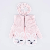 07821253-40 Варежки детские двухслойные цветной 4-6 лет